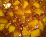 A picture of step 3 of Black Chana Chaat 😋💗🥰.