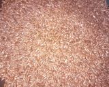 A picture of step 1 of Flax seeds laddu.