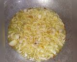 A picture of step 3 of Spicy daal karela.