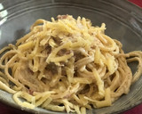 Foto del paso 5 de la receta: Espaguetis a la carbonara con queso comte