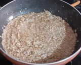 A picture of step 2 of Puffed Rajgara shira.