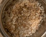 A picture of step 1 of Red rice Pundi Gatti (Rice dumplings).