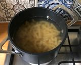A picture of step 1 of Prawn & Broccoli pasta with Feta cheese sauce.