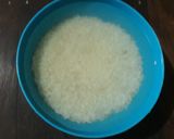 Foto langkah ke 1 dari resep Ketan Susu Biru Keju.