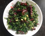 A picture of step 5 of Lasuni methi or Garlic methi.