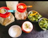 A picture of step 1 of Sattu Green Chilli Buttermilk 😋 Masala Chhachh/ Mint sattu powder Buttermilk.