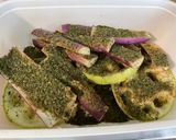 Une image de l'étape 5 de Aubergines chinoises avec courgette ronde et pommes de terre grillées herbes et épices.
