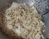 A picture of step 5 of Garlic Maggi noodles and dry potato manchurian.