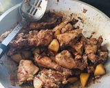 A picture of step 8 of Chicken Adobo with Potato. 💕.