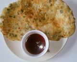 A picture of step 2 of Leftover rice chilla.