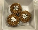 A picture of step 2 of Caramel rounds.