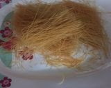 A picture of step 1 of Dodh sawia with shakar(vermicelli).