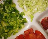 A picture of step 2 of Beef macronies special for kids.