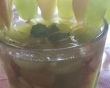 A picture of step 2 of Grapes,Mint and Mixed Fruits Cocktail.
