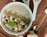 A picture of step 9 of Cream Of Mushroom Soup.
