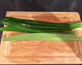 A picture of step 1 of Pandan green coconut rice dessert (vegan, gluten free).