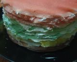 Foto langkah ke 9 dari resep Unicorn MilleCrepes / Unicorn Crepes Cake.