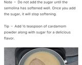A picture of step 4 of Sooji halwa recipe.