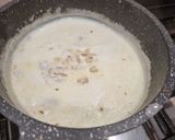 A picture of step 2 of Sabudana Kheer with Pomegranate, Apple and Nuts.