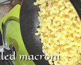 A picture of step 3 of Smoky pasta with Desi touch.