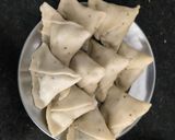 A picture of step 5 of Bihari Samosha.