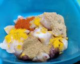 A picture of step 1 of Badami chicken.