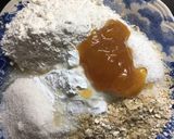 Foto del paso 1 de la receta: Cookies de avena, coco y miel🍯🥥❤️