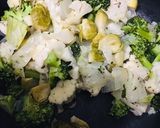 Foto del paso 1 de la receta: Fideos con coles y quesos