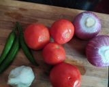 A picture of step 2 of Mirapakaya dal.