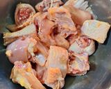 Hình bước làm 1 của món Thịt gà kho bí đỏ