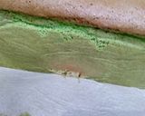 Foto langkah ke 11 dari resep Bread Cake (perpaduan chiffon pandan dan roti Swirl).