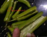 A picture of step 1 of Stuffed Chilli Dokla.