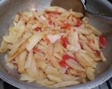 A picture of step 5 of Aloo fries bhujiya.