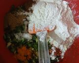 A picture of step 1 of Maize Flour and Raddish pancakes.
