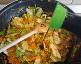 Garnélás zöldséges soba tészta recept fázis 2 fotója