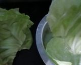 A picture of step 1 of Paneer Stuffed Cabbage Roll.