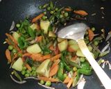 A picture of step 1 of Veg fried pulav.