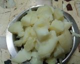 A picture of step 1 of Papdi Chaat.
