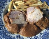 Foto del paso 4 de la receta: Redondo de pavo relleno de rulo de cabra, manzana y pasas🍗🎄