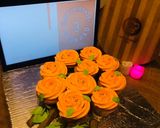 A picture of step 8 of Orange cupcakes.