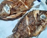 A picture of step 4 of Fried Mojarra with Sautéed Vegetables.