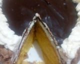 Foto del paso 7 de la receta Tarta de crema pastelera con nata y cobertura de chocolate