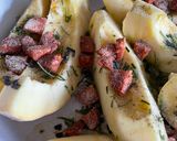 A picture of step 4 of Autumn Squash With Chorizo & Garden Herbs 🌿.