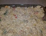 A picture of step 6 of Cajun Chicken Pasta Bake.