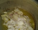 A picture of step 1 of Palak chicken with boiled rice.