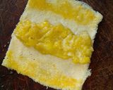A picture of step 7 of Banana French toast roll ups with peanut sauce. #breakfastideas.