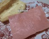 Foto del paso 2 de la receta: Sandwichs primavera (jamón, queso, tomate lechuga)