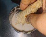 A picture of step 3 of Leftover roti cone.