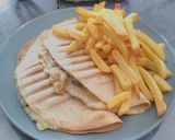 Une image de l'étape 4 de Tortillas façon panini.