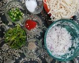 A picture of step 1 of Noodles balls.